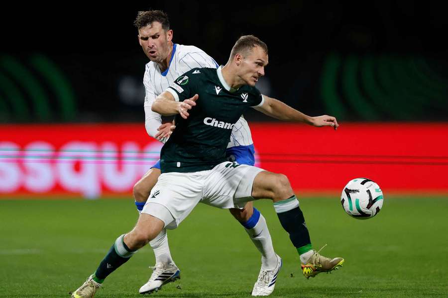 Brighton and Hove Albion's Pascal Gross in action with Jablonec's Matej Polidar Brighton and Hove Albion's Pascal Gross in action with Jablonec's Matej Polidar