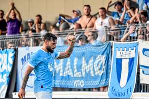 Malmo is one step closer to the UEFA Champions League following a convincing victory in Riga.