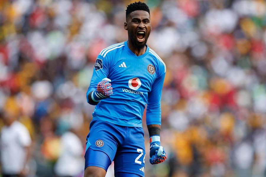 Orlando Pirates goalkeeper Sipho Chaine will be hoping for a cup final win on Saturday.