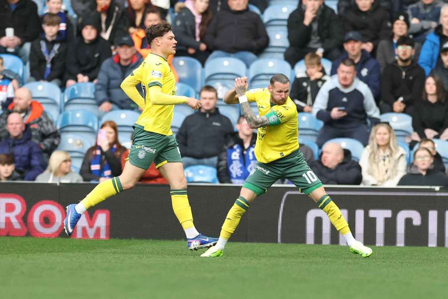 Martin Boyle celebrating a goal for Hibernian in May. Martin Boyle celebrating a goal for Hibernian in May.