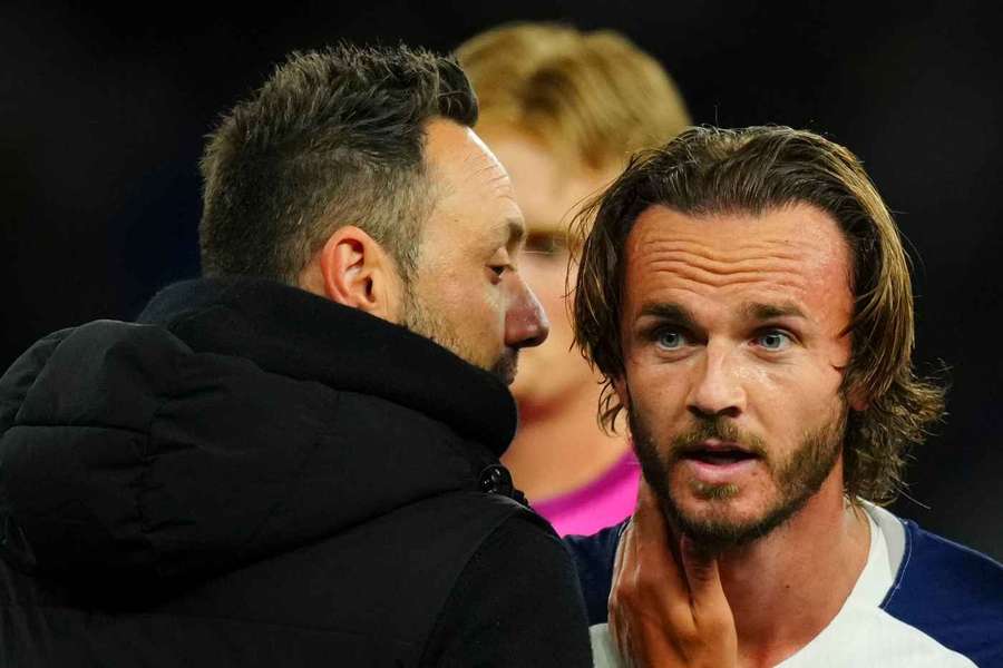 Maddison (right) is back to Tottenham Maddison (right) is back to Tottenham