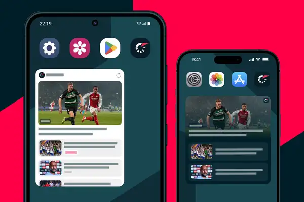 The most crucial sports updates at your fingertips: Add the Flashscore News widget to your mobile device