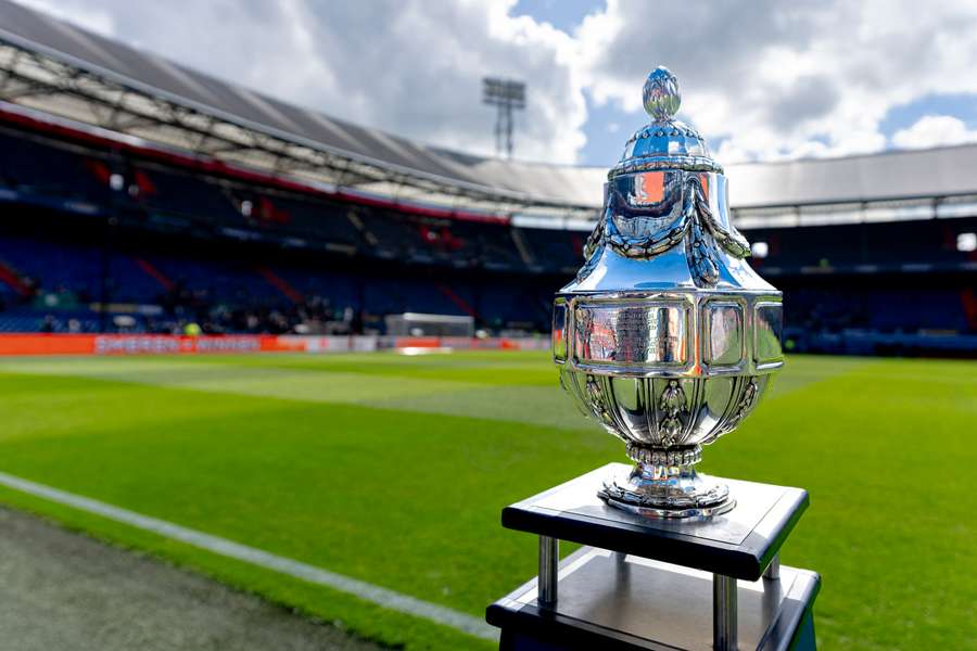 The KNVB Beker trophy ahead of last season's final The KNVB Beker trophy ahead of last season's final