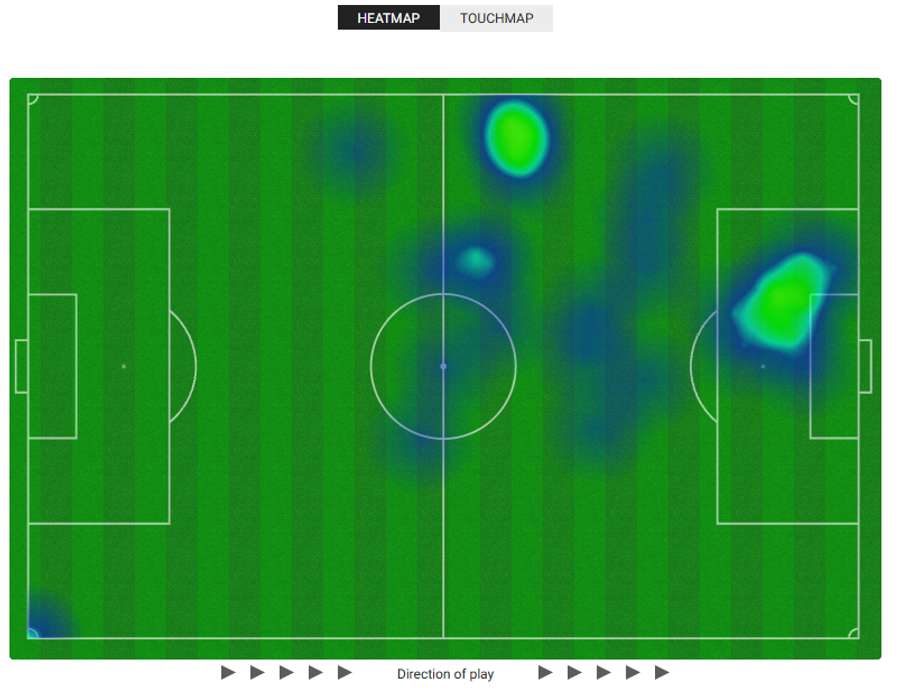 Cristiano Ronaldo heat map against Wales Cristiano Ronaldo heat map against Wales
