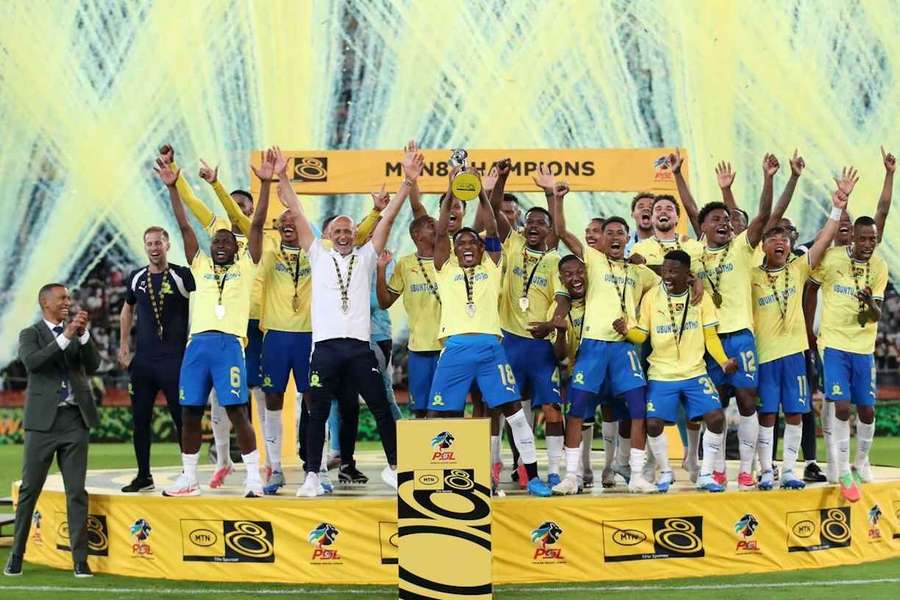 Mamelodi Sundowns were crowned MTN8 winners on Saturday Mamelodi Sundowns were crowned MTN8 winners on Saturday