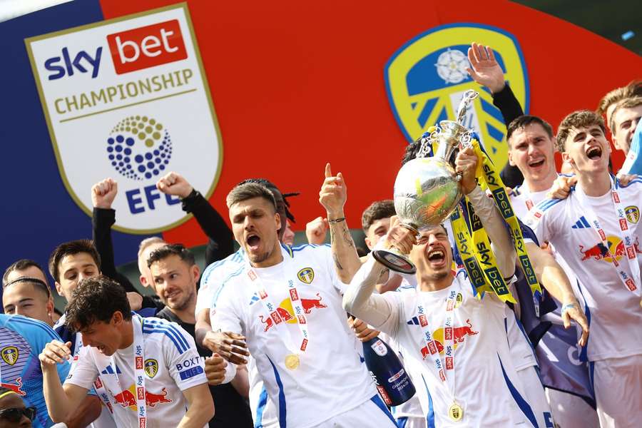 Leeds lifted the Championship trophy last season