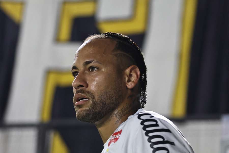 Neymar during the match