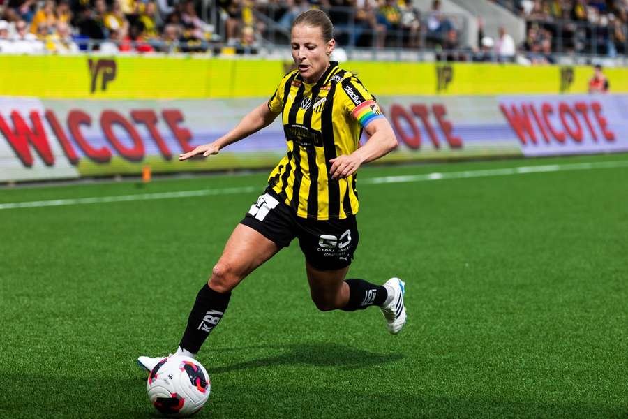 Anna Anvegard in action for BK Hacken Anna Anvegard in action for BK Hacken