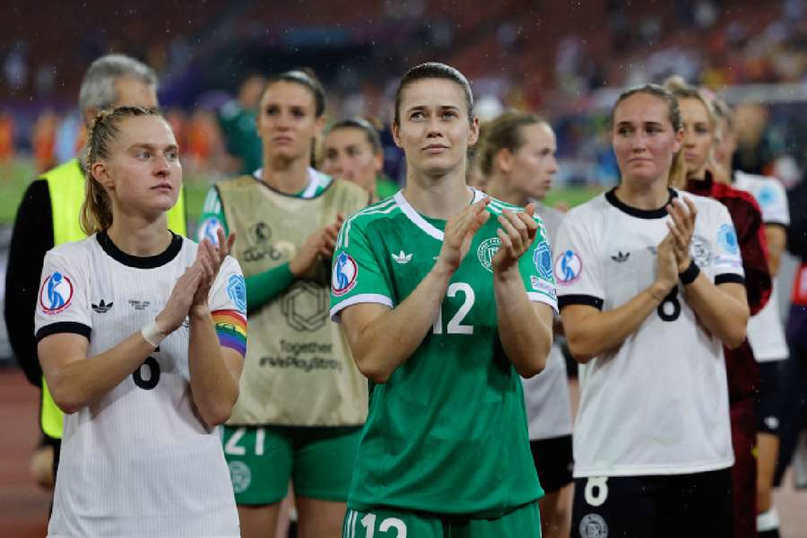 Germany squad thank their supporters after EURO 2025 exit
