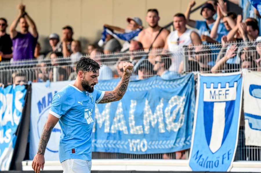 Sead Haksabanovic put Malmo 3-1 up in Riga