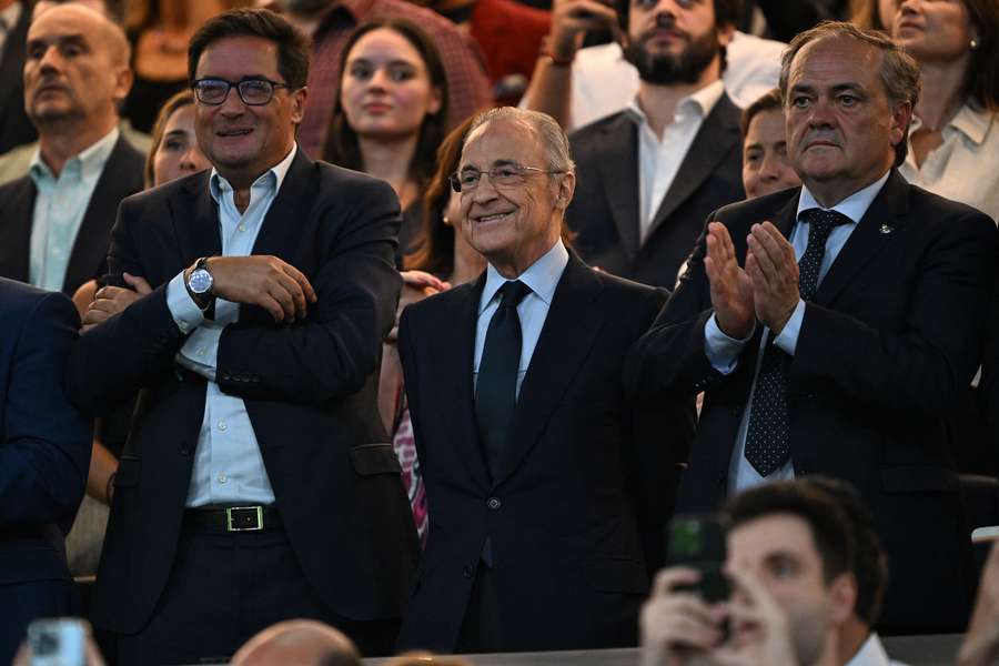 Real Madrid president Florentino Perez Real Madrid president Florentino Perez
