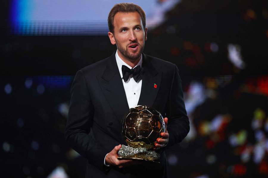 Harry Kane with his trophy Harry Kane with his trophy