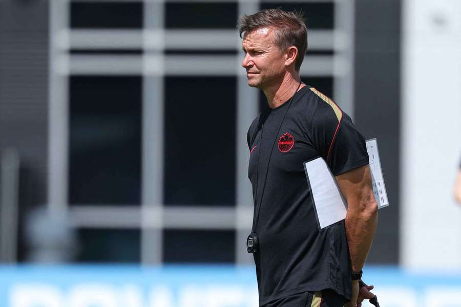 Canada boss Marsch during training Canada boss Marsch during training