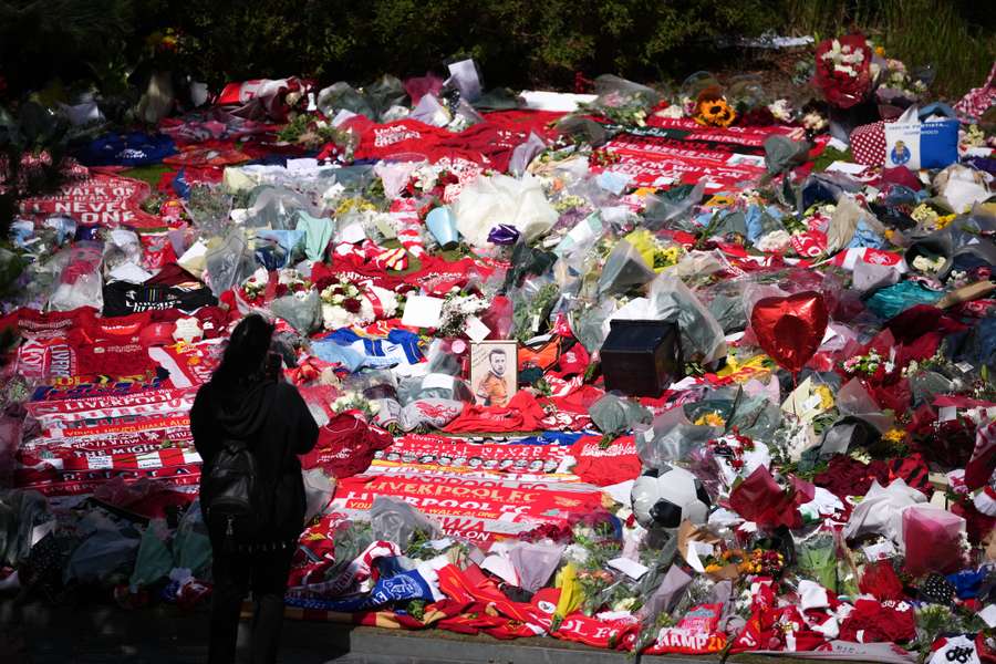 The tributes left at Anfield for Diogo Jota will be recycled to create a permanent memorial