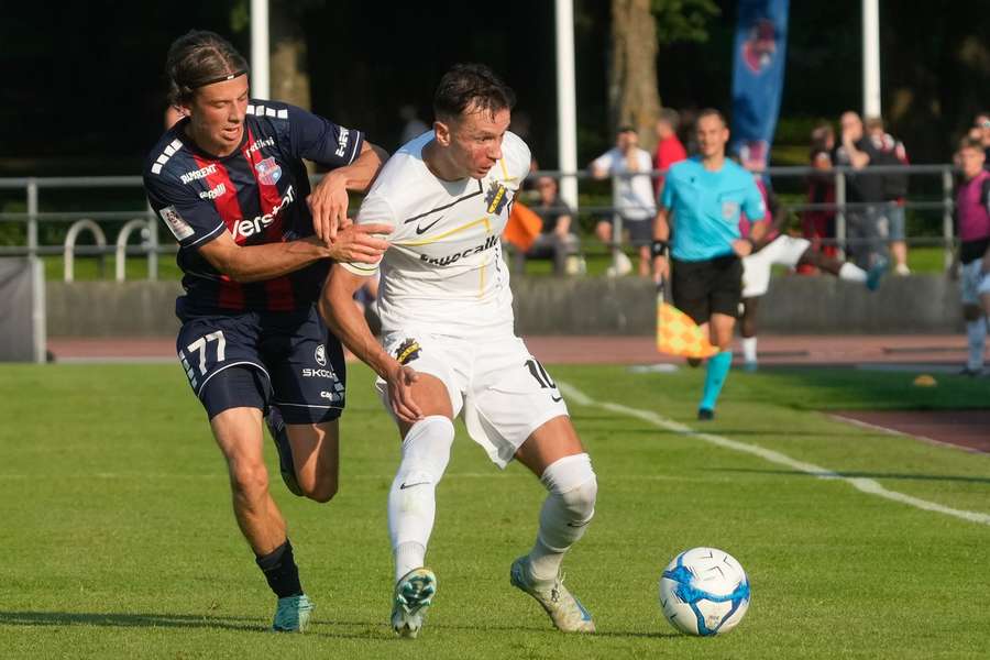 Bersant Celina (right) scored the opening goal for AIK