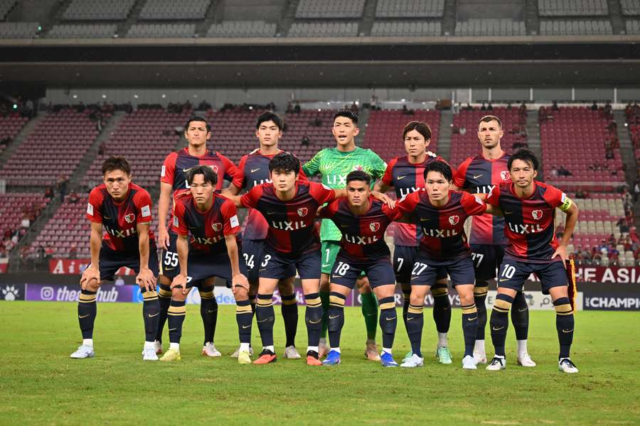 Kashima Antlers before a AFC Champions League game against Newcastle Jets