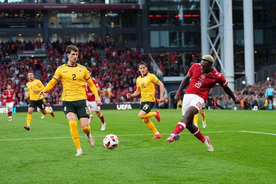 Denmark's Mohamed Daramy during the UEFA Nations League game against Wales