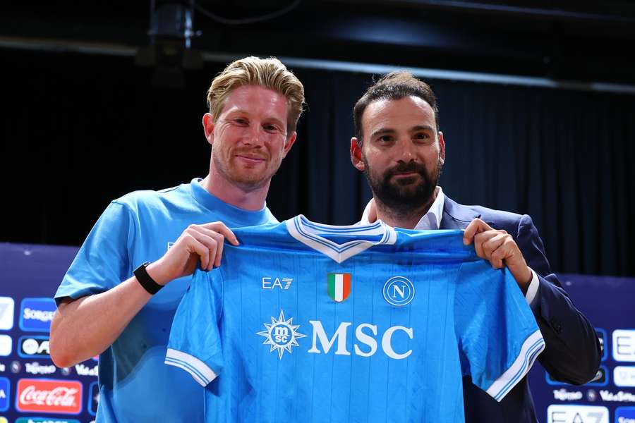 Kevin De Bruyne was unveiled as a Napoli player today