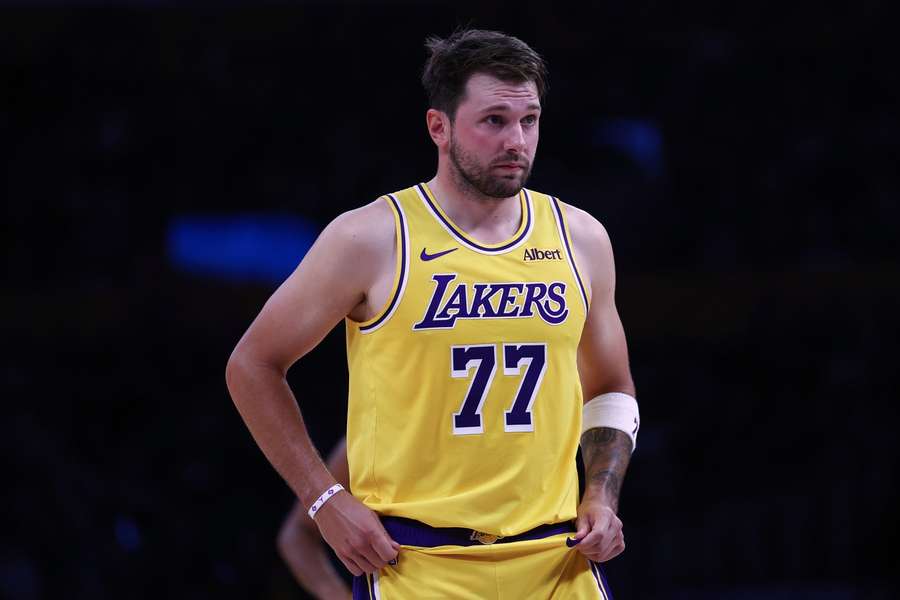 Luka Doncic during preseason Luka Doncic during preseason