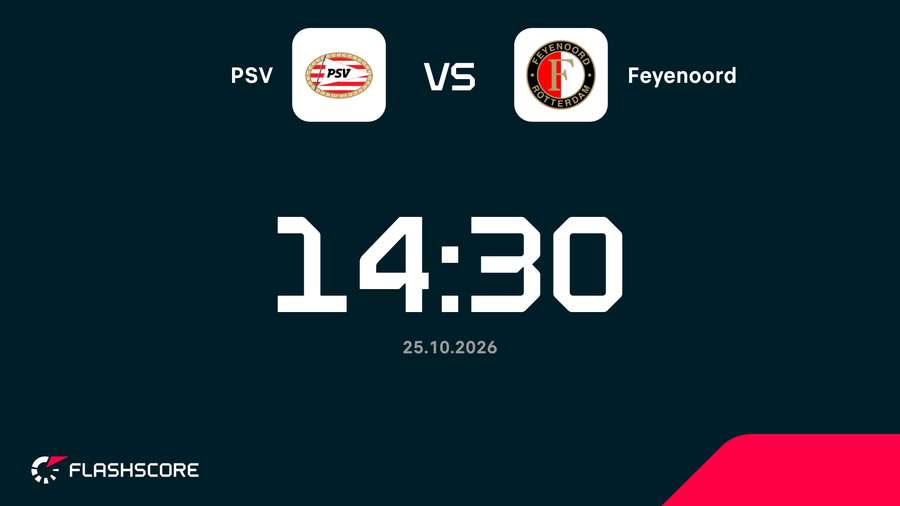 PSV and Feyenoord kick off at 14.30 CEST on Sunday PSV and Feyenoord kick off at 14.30 CEST on Sunday