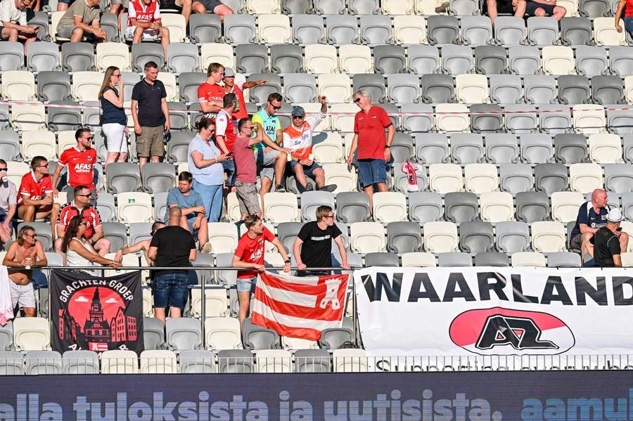 AZ were backed by 47 away supporters in Tampere AZ were backed by 47 away supporters in Tampere