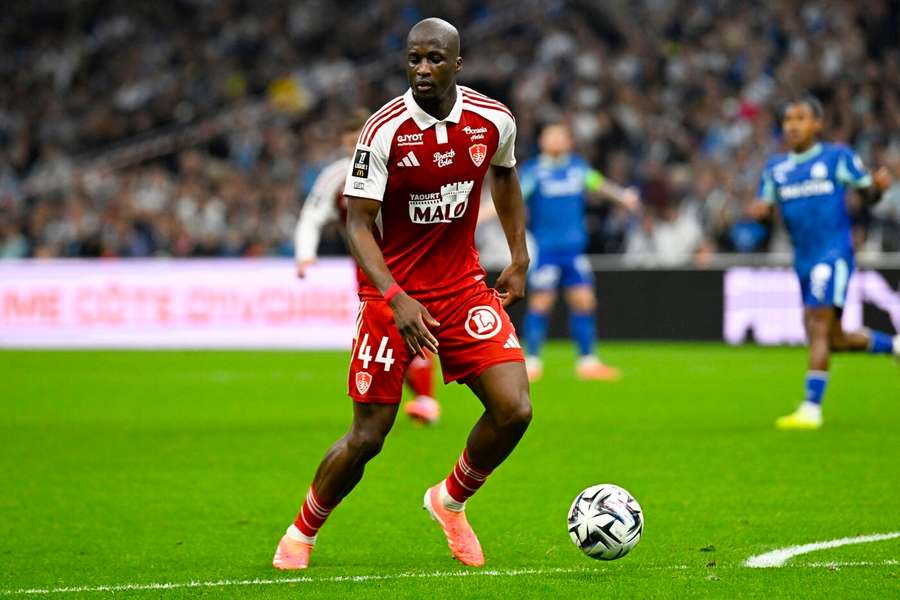 Soumaila Coulibaly in action for Brest Soumaila Coulibaly in action for Brest
