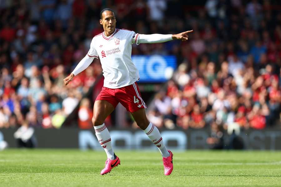 Liverpool's Virgil van Dijk in action against Bournemouth Liverpool's Virgil van Dijk in action against Bournemouth